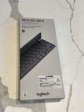 Logitech Keys-To-Go 2 Slim Bluetooth Keyboard - Gray